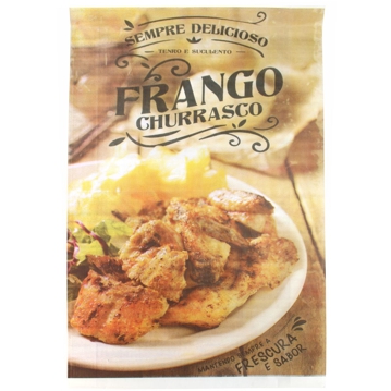 Saco Papel + PP para Frango Impresso Genrica 260+70x410mm 40g+20g 500 un