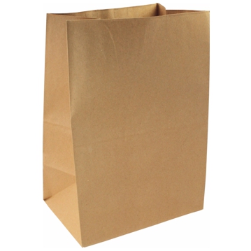 Bolsa de fondo cuadrado marrn 320x210x320mm 300 uds