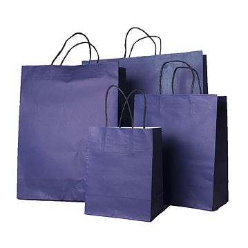 Saco Papel Azul com Asa Retorcida 270x120x370mm 200un