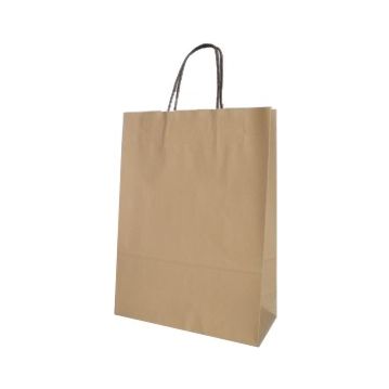 Saco Papel Beige com Asa Retorcida 270x120x370mm 200un