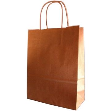 Saco Papel Castanho com Asa Retorcida 450x150x490mm 200un