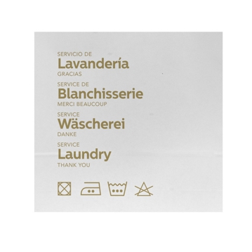 Saco de Papel 450+120x430mm Branco Kraft Fecho AutoAdesivo para Lavandaria 250 un