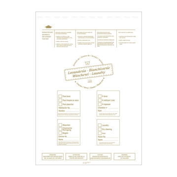 Saco de Plstico LDPE Branco para Lavandaria 430x620mm 250 un