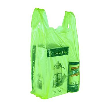 Saco Plstico Ala 450x550x0,055mm Verde 5kg
