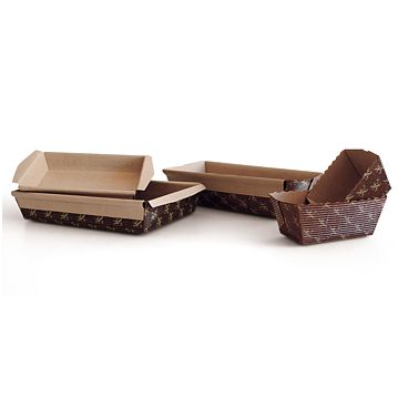 Molde em Carto para Forno Rectangular 197x65x48mm 480un