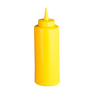 Frasco para Molhos Amarelo 360ml 6 un