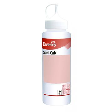 Frasco Plstico Doseador Sani Calc - 500ml com escala de 100 em 100ml
