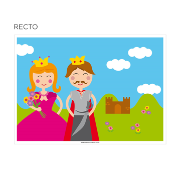 Toalhetes para Colorir 310x430mm - Castelo 4x250 un