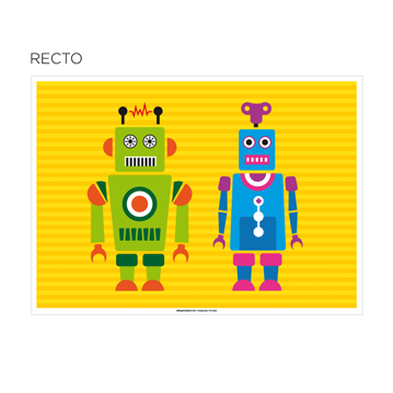 Toalhetes para Colorir 310x430mm - Robot 4x250 un
