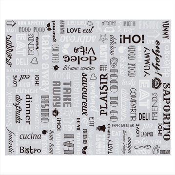 Papel Anti-Gordura com Aluminio 310x380mm Parole 1000un