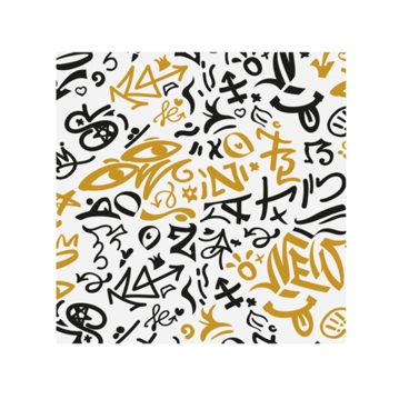 Papel para Hamburguer 310x310mm - Graffiti Pfas Free 1000un