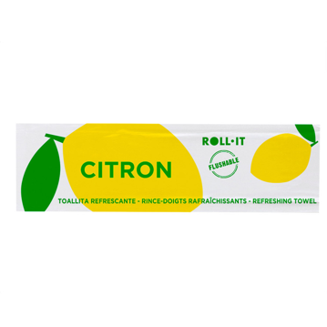 Toalhita Refrescante Flushable Citrico Roll-It 320 un