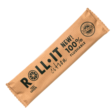 Toalhita Refrescante Flushable Citrico Roll-It Feel Green 320 un