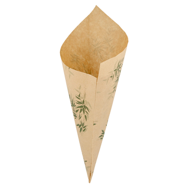 Cone de Papel Anti-Gordura Feel Green 250g Pfas Free 8x250 un
