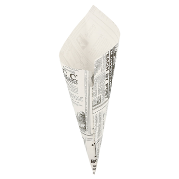 Cone de Papel Anti-Gordura Times 100g Pfas Free 8x250 un