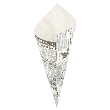 Cone de Papel Anti-Gordura Times 250g Pfas Free 8x250 un