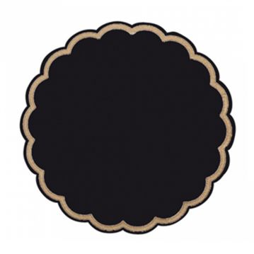 Base de Copos em papel Tissue Preto 90mm 12x250un