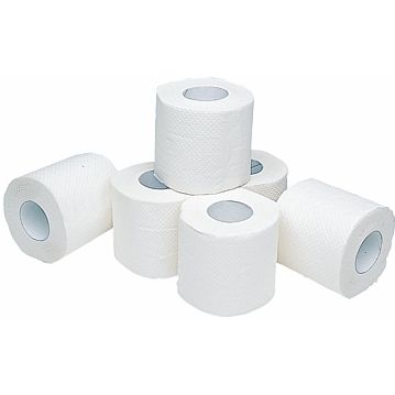 Rolo Papel Higinico 2 folhas Pasta Virgem Branco 22m 9x12 un