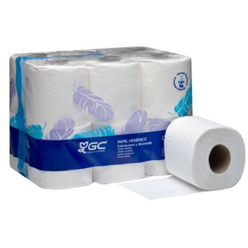 Rolo Papel Higinico 3 folhas Pasta Virgem Branco 18,8m 96 un