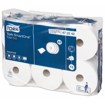 Rolo Higinico Tork Mini Smartone 2 Folhas 134mm x 207m 6 un