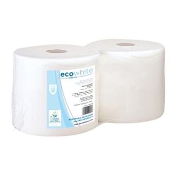 Rolo Industrial de Papel Tissue 2 folhas 315m 900 folhas de 240x350mm 2 un