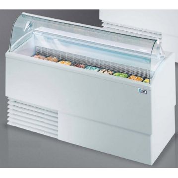 Vitrine para Gelado ISA Isetta 9R LX TP vidro curvo