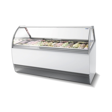 Vitrine para Gelado ISA Millennium 24 SP Vidro Curvo
