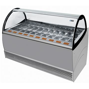 Vitrine para Gelado ISA Millennium 20 SP Vidro Curvo