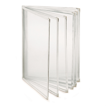 Menu Americano A4 230x317mm 6 corpos 12 pginas PVC Dor