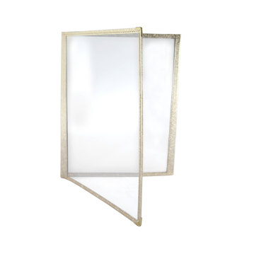 Menu Americano A4 230x317mm 2 corpos 4 pginas PVC Dorado