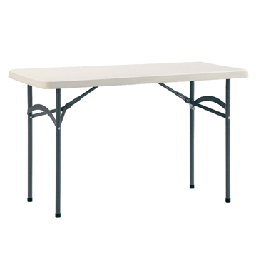 Mesa Retangular Dobrvel em Plstico PE Branco 1830x760x740mm