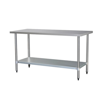 Mesa de Trabalho em Inox 2 Nveis 1200x600x960mm