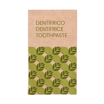 Pasta de Dentes em Saqueta Natural 3ml 80x45mm 500 un