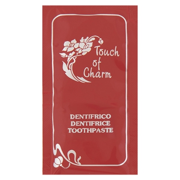 Pasta de Dentes em Saqueta Touch of Charm 3ml 80x45mm 500 un