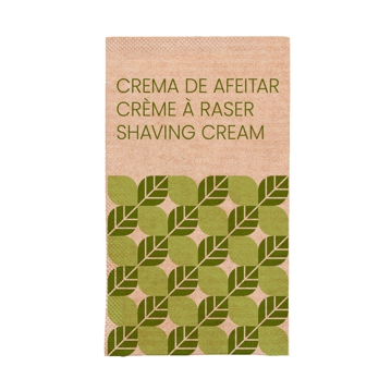 Creme de barbear em Saqueta Natural 5ml 80x45mm 500 un
