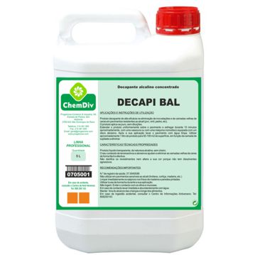 Decapante alcalino Decapi Bal ChemDiv Bilha 5 L