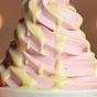 Gelado Soft de Morango com Chocolate Branco
