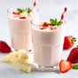 Smoothie Strawberry Banana Split