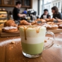 Latte com Caf� ou Matcha e Canela