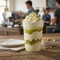 Frapp� de Chocolate Branco e Pistachio