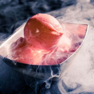 Sorbet de Framboesa em Azoto lquido