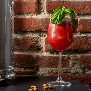Basil Strawberry Smash