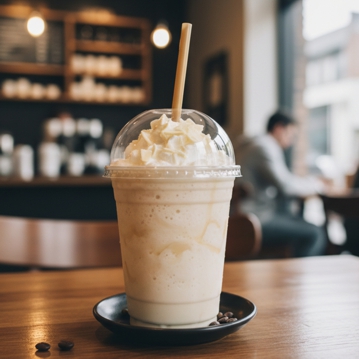 Frapp� de Chocolate Branco e Baunilha