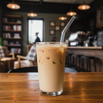 Iced Latte com Caf� ou Matcha e Baunilha