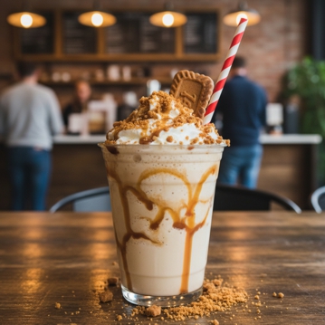 Frapp� de Chocolate Branco e Lotus Biscoff