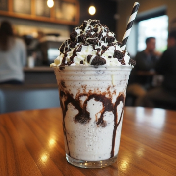 Frapp� de Chocolate Branco e Oreo