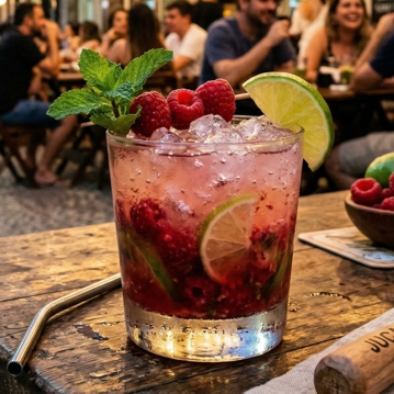 Caipirinha de Framboesa